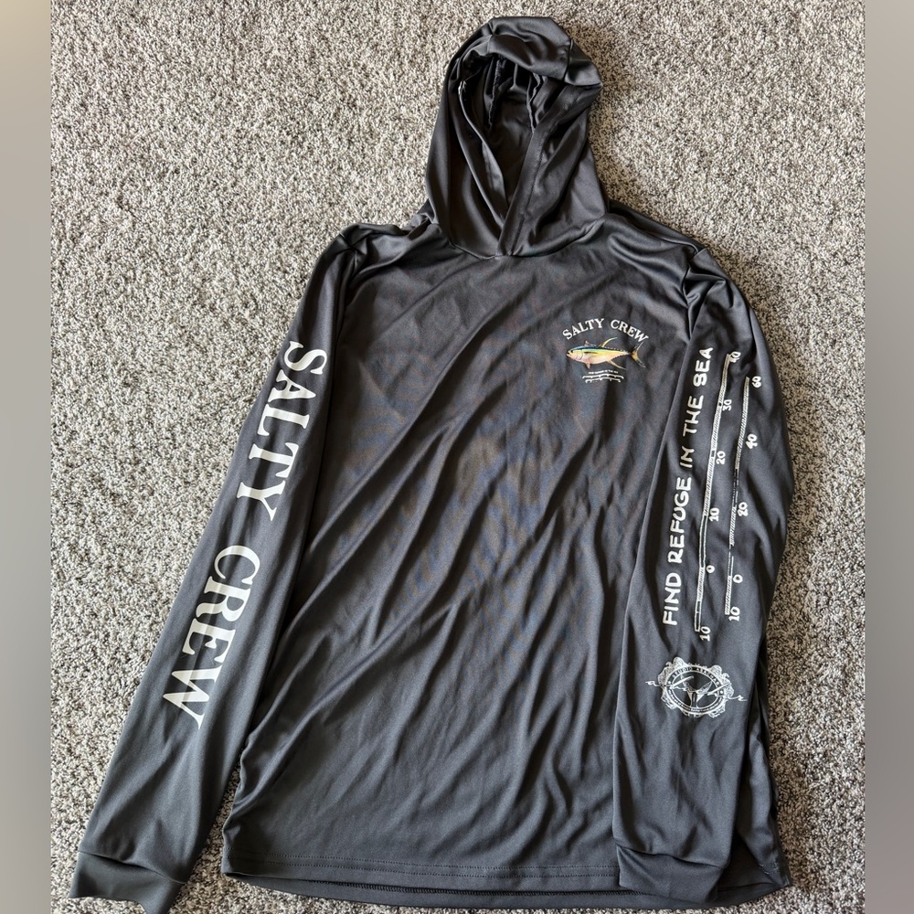 Salty Crew Lightweight Fishing Hoodie – Performance Long Sleeve